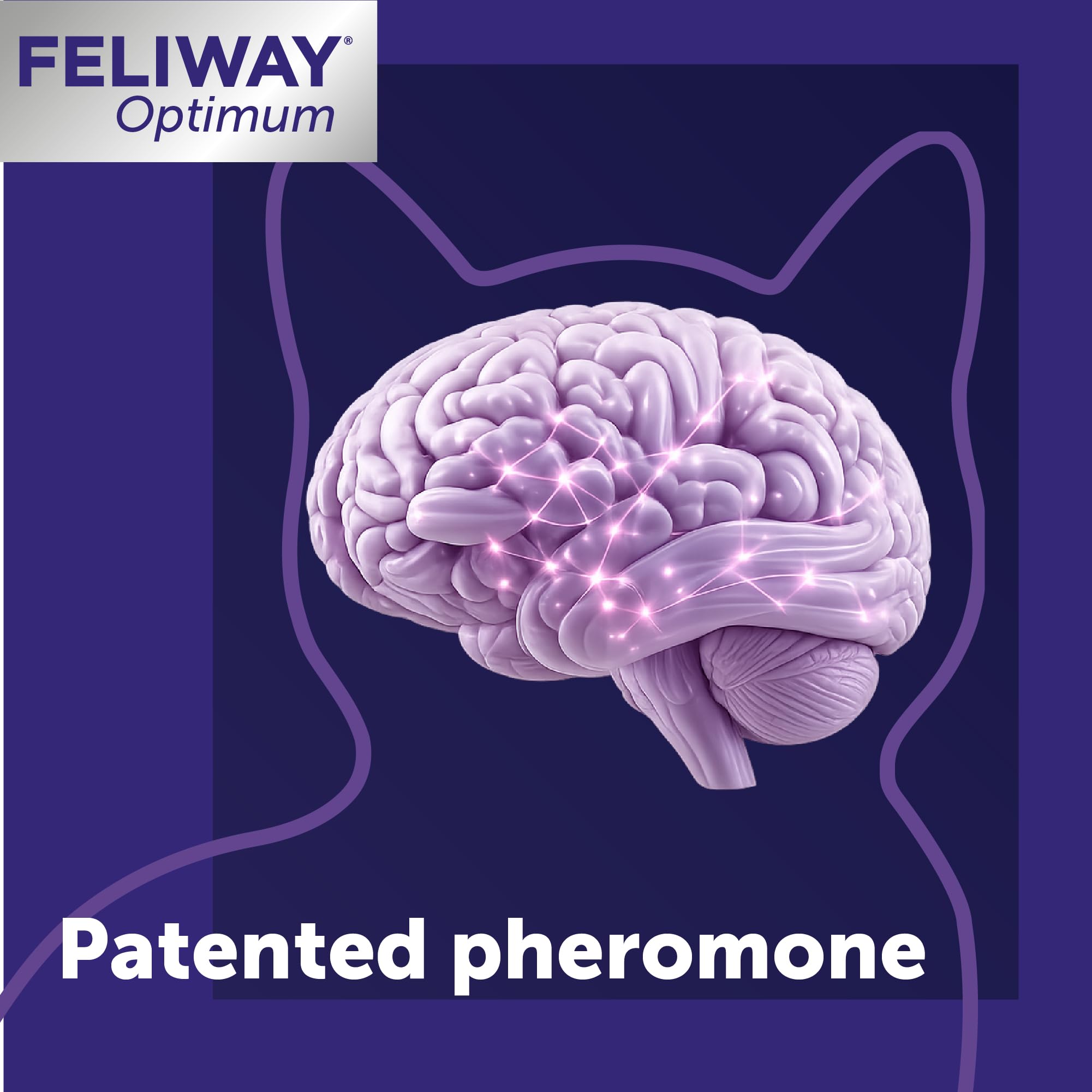 FELIWAY gota del líquido del recambio demostrando textura limpia