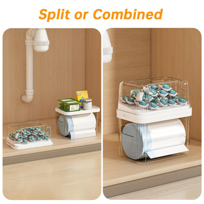 FELIZHOUSE dispensing trash bag smoothly for quick access and tidy replacement