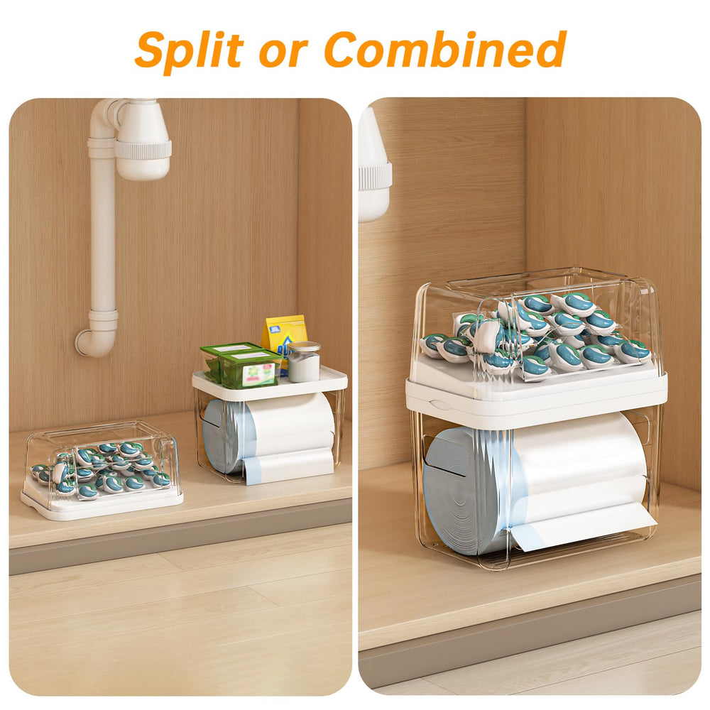 FELIZHOUSE dispensing trash bag smoothly for quick access and tidy replacement