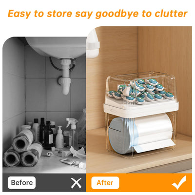 FELIZHOUSE holding dishwasher pods securely to prevent spills and moisture