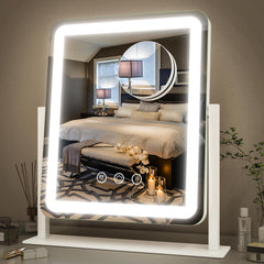 FENNIO vista frontal con luces LED, iluminación homogénea para maquillaje