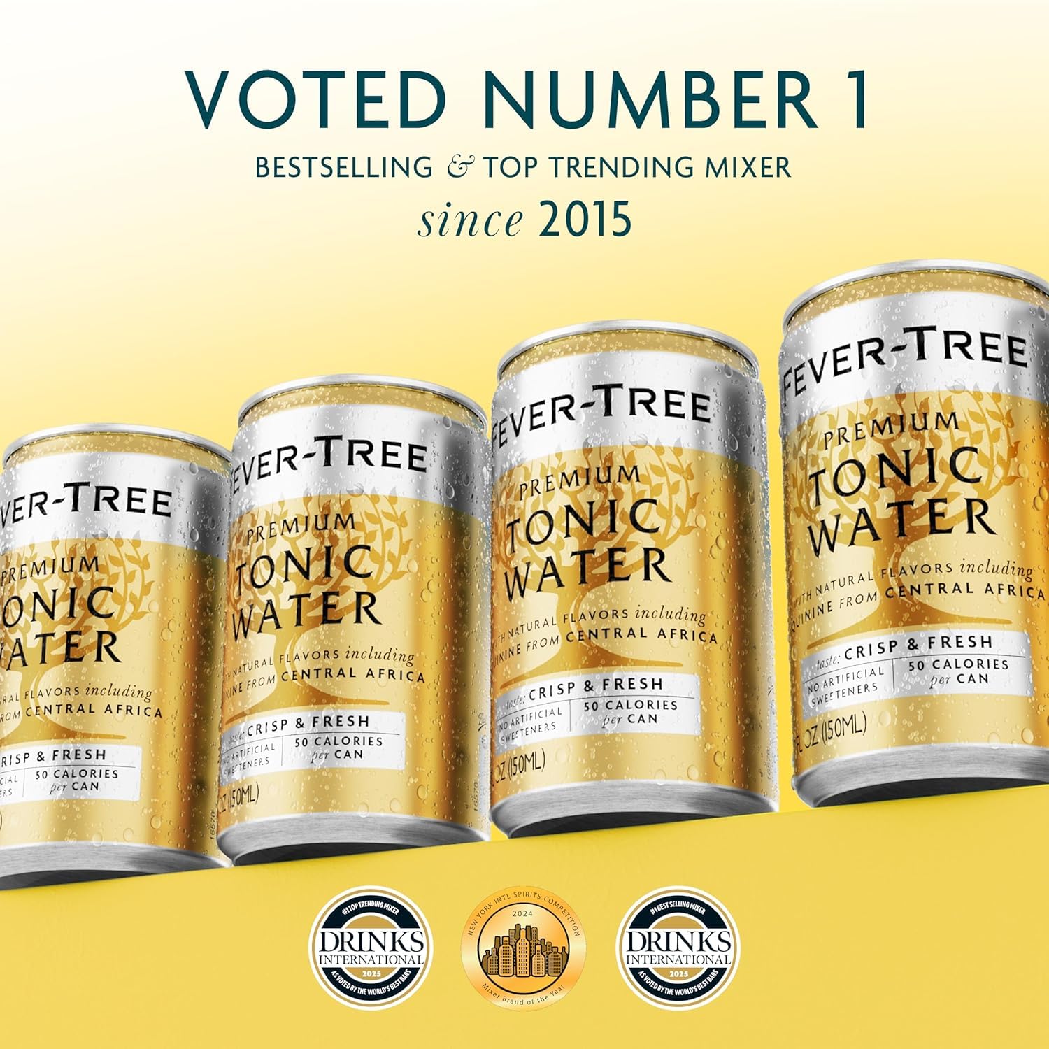 Fever-Tree copa de gin tonic con lata para inspiración de servicio