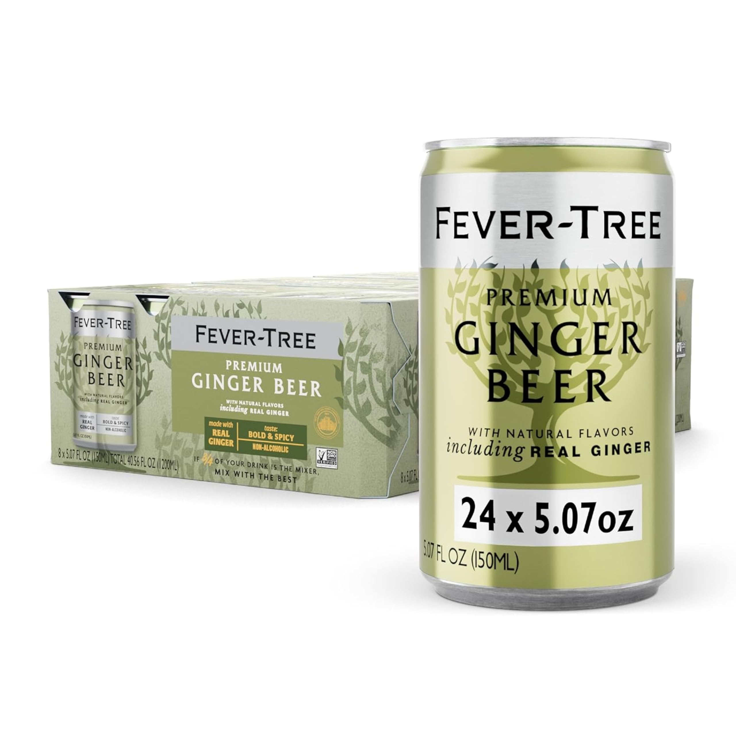 Fever-Tree Ginger Beer front packaging shows brand clarity and premium appeal