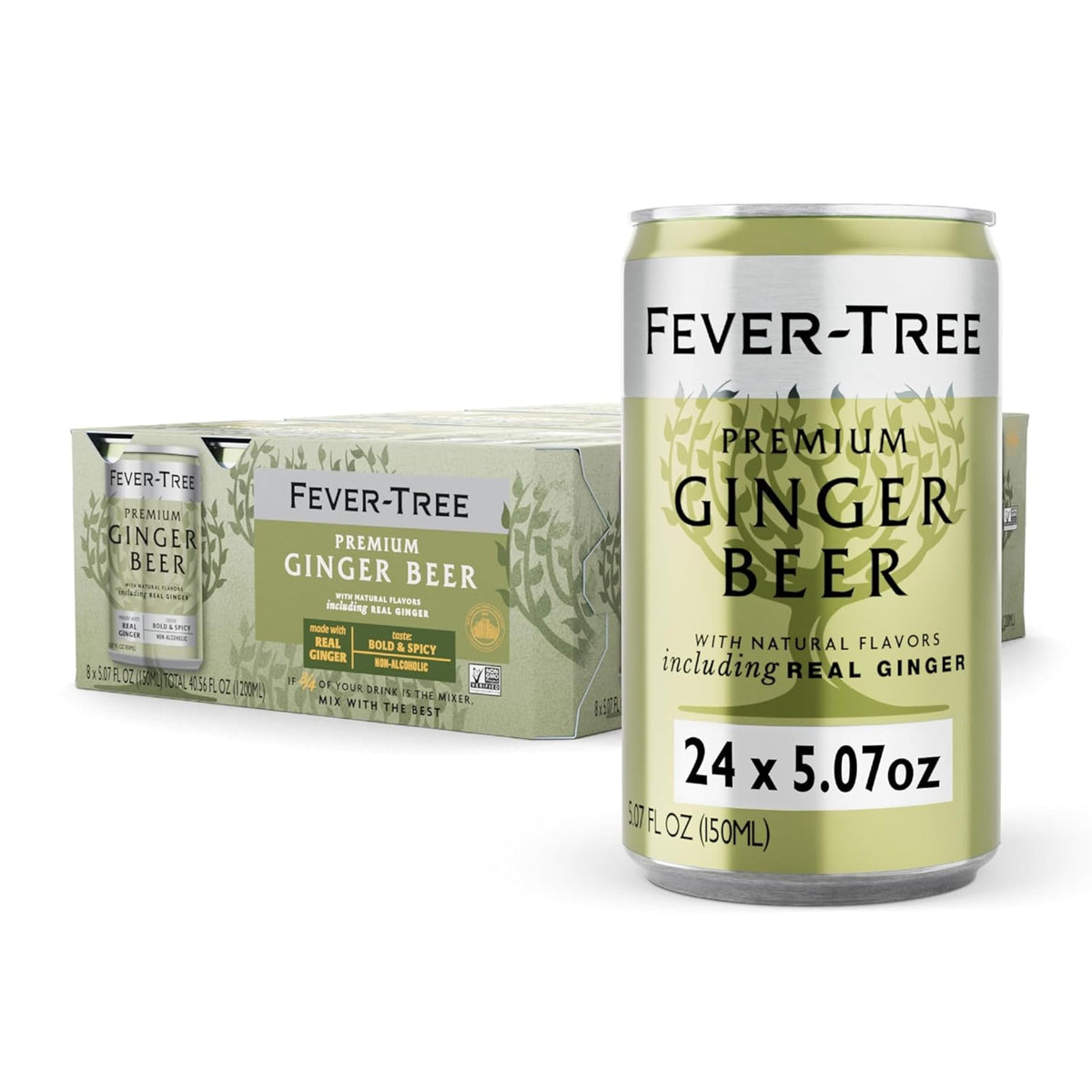 Fever-Tree Ginger Beer front packaging shows brand clarity and premium appeal