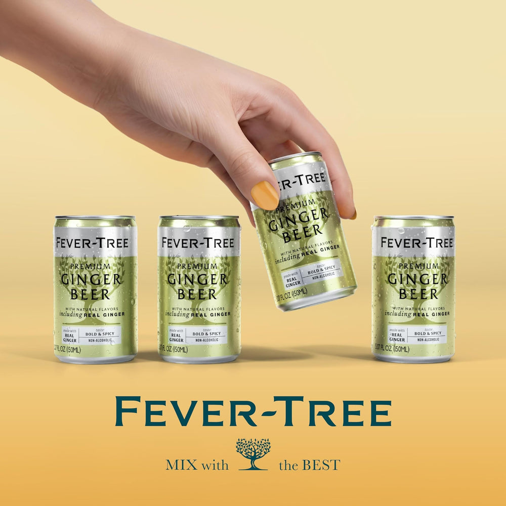 Fever-Tree Ginger Beer on picnic setup conveys ready-to-serve refreshment and social use