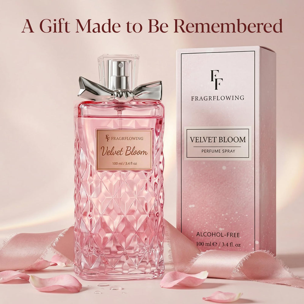 FF FRAGRFLOWING mujer aplicando en cabello, mantiene fragancia sin resecar