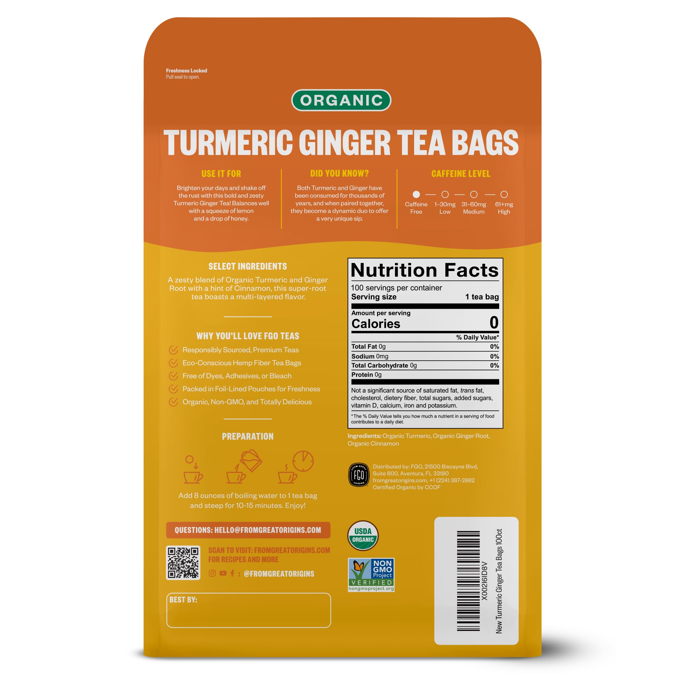 FGO close-up of tea bag texture highlighting clean hemp material