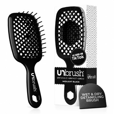 FHI Heat UNbrush frontal mostrando diseño negro y facilidad de uso