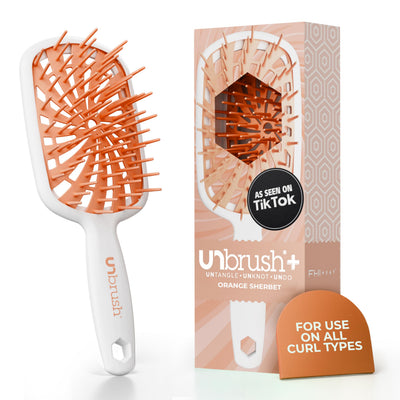 FHI Heat cepillo frontal mostrando forma ergonómica y beneficio de control del peinado