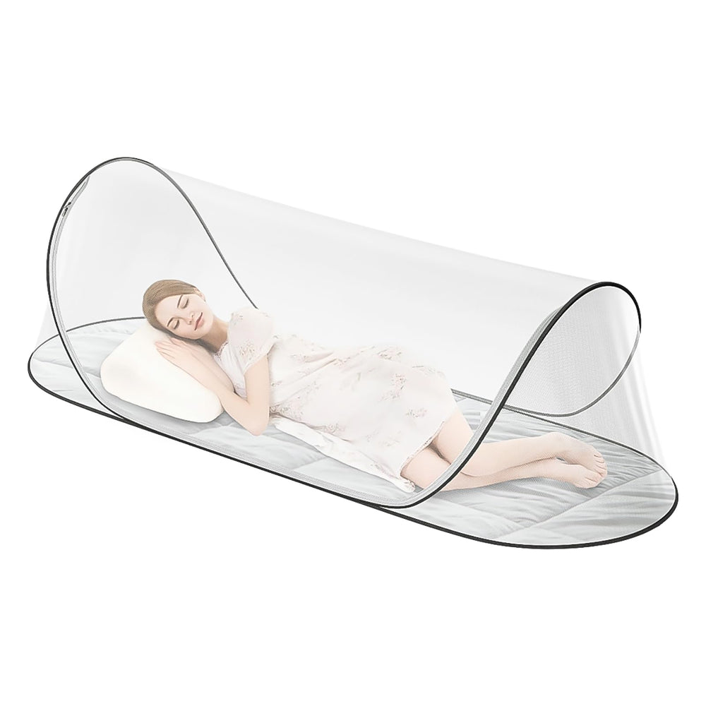 Fhyada vista frontal del mosquitero pop-up, protección rápida y portátil