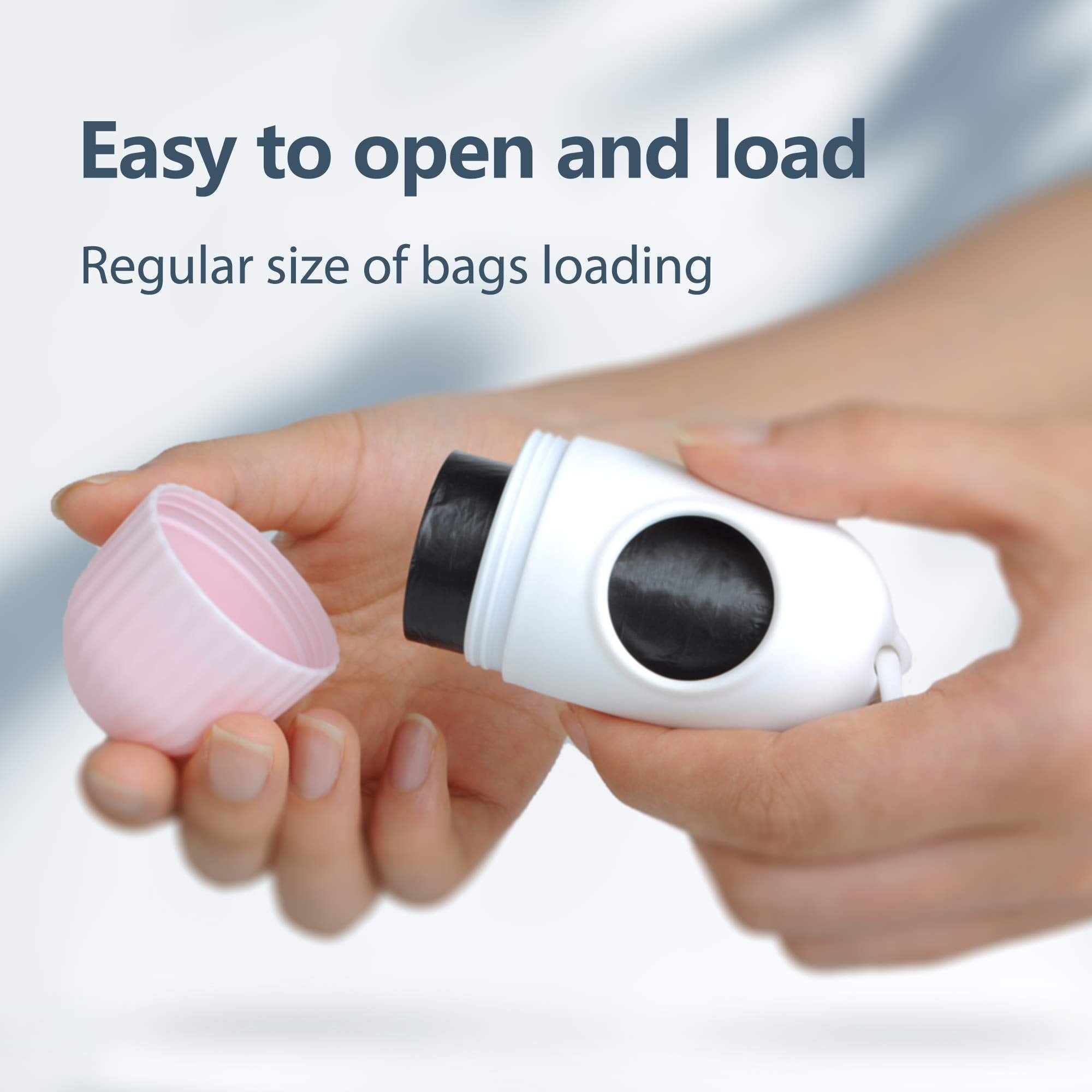 Fida dispensador con rollo de bolsas incluido facilitando limpieza inmediata