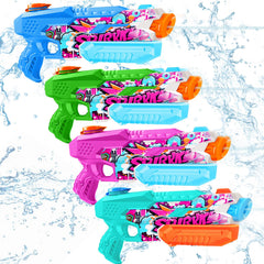 Fikamd pistola de agua frontal mostrando el diseño y facilidad de agarre