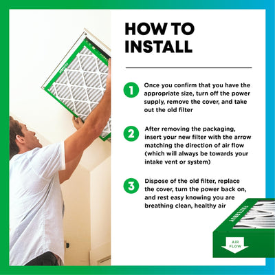 Filterbuy filter installed in HVAC slot demonstrating easy replacement