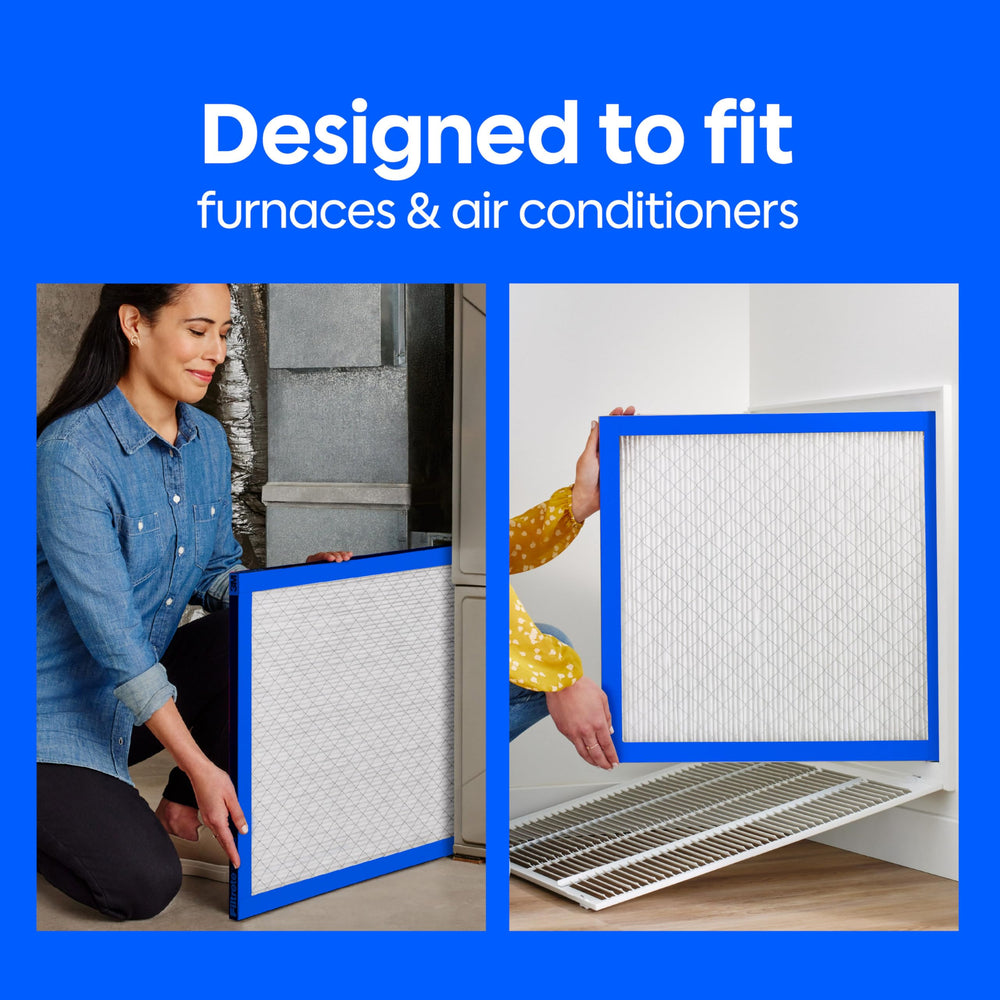 Filtrete two filters stacked from open package offering two replacement cycles