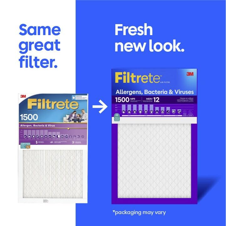 Filtrete pleated filter fibers closeup showing high capture efficiency