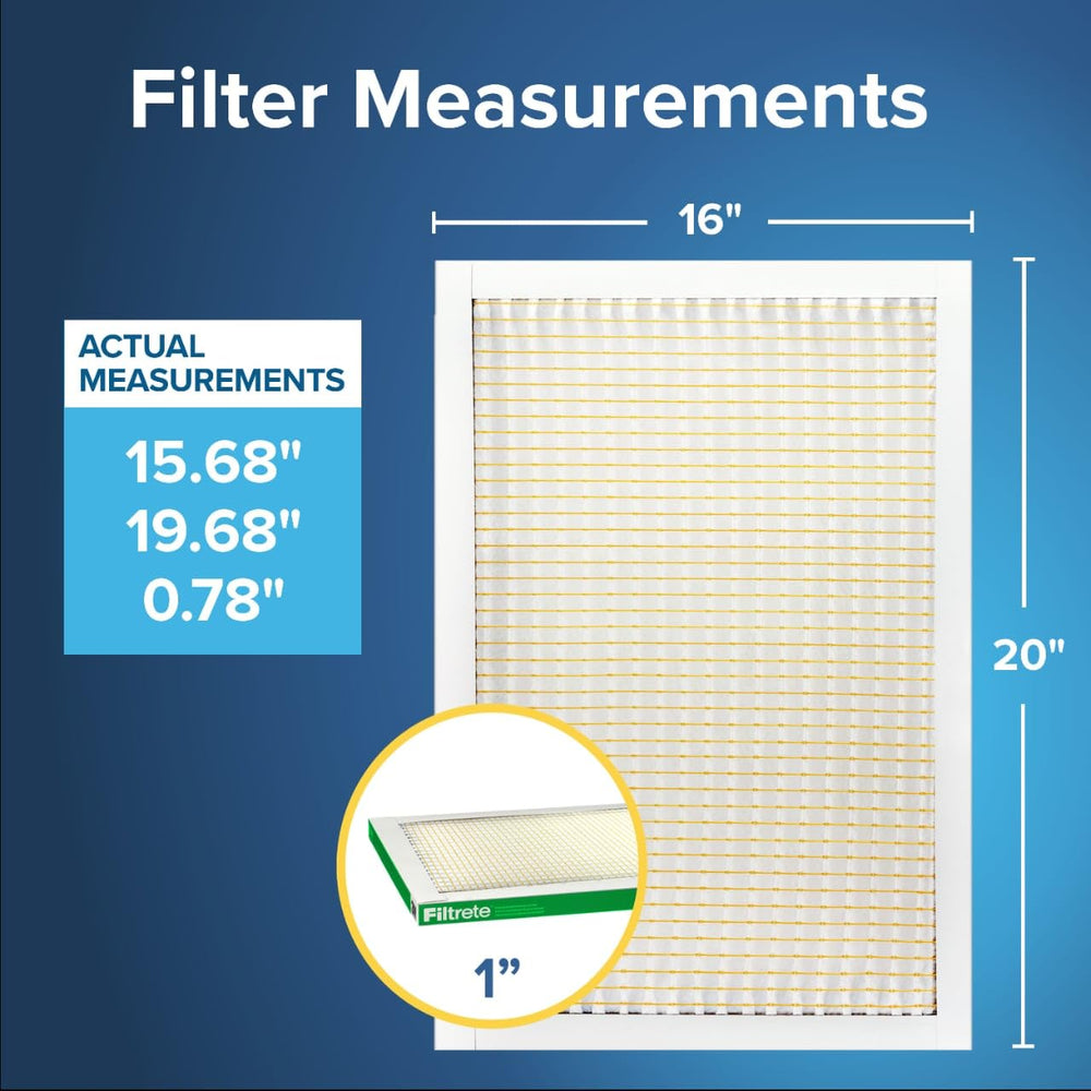 Filtrete close-up of pleated surface highlighting increased capture