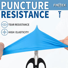 FINITEX guantes en uso en cocina protegiendo alimentos y manos