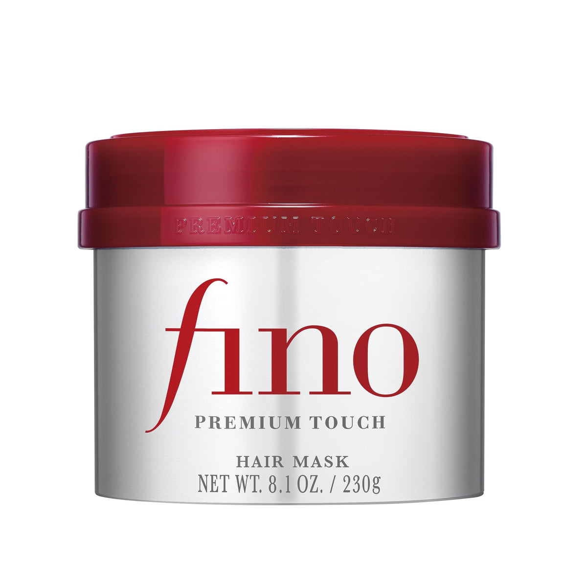 Fino envase frontal de la mascarilla 8.1 oz mostrando etiqueta y diseño elegante