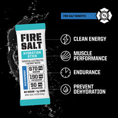 Fire Science Nutrition stick abierto mostrando polvo fino, mezcla instantánea