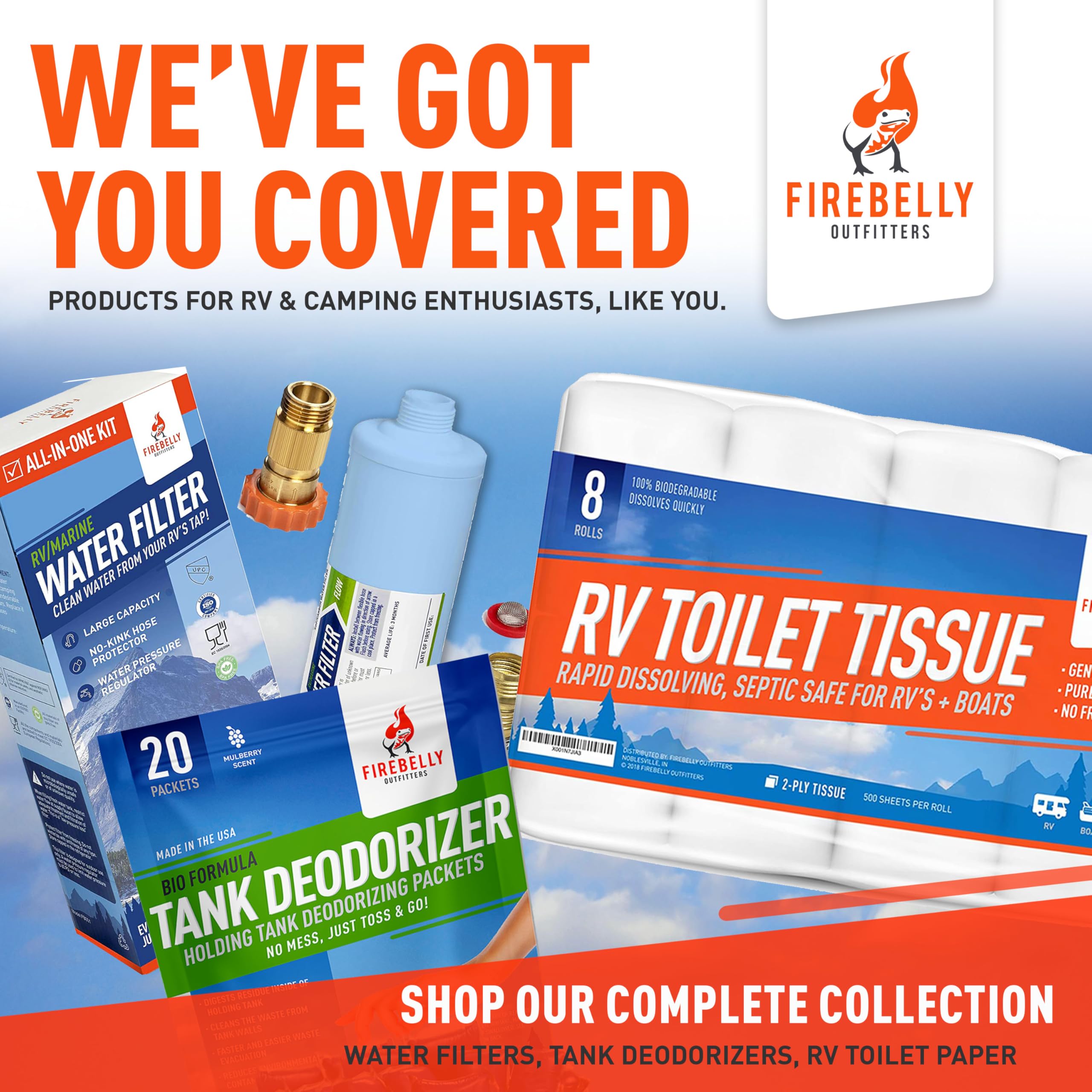Firebelly Outfitters estilo de vida acampada, comodidad y mantenimiento sencillo