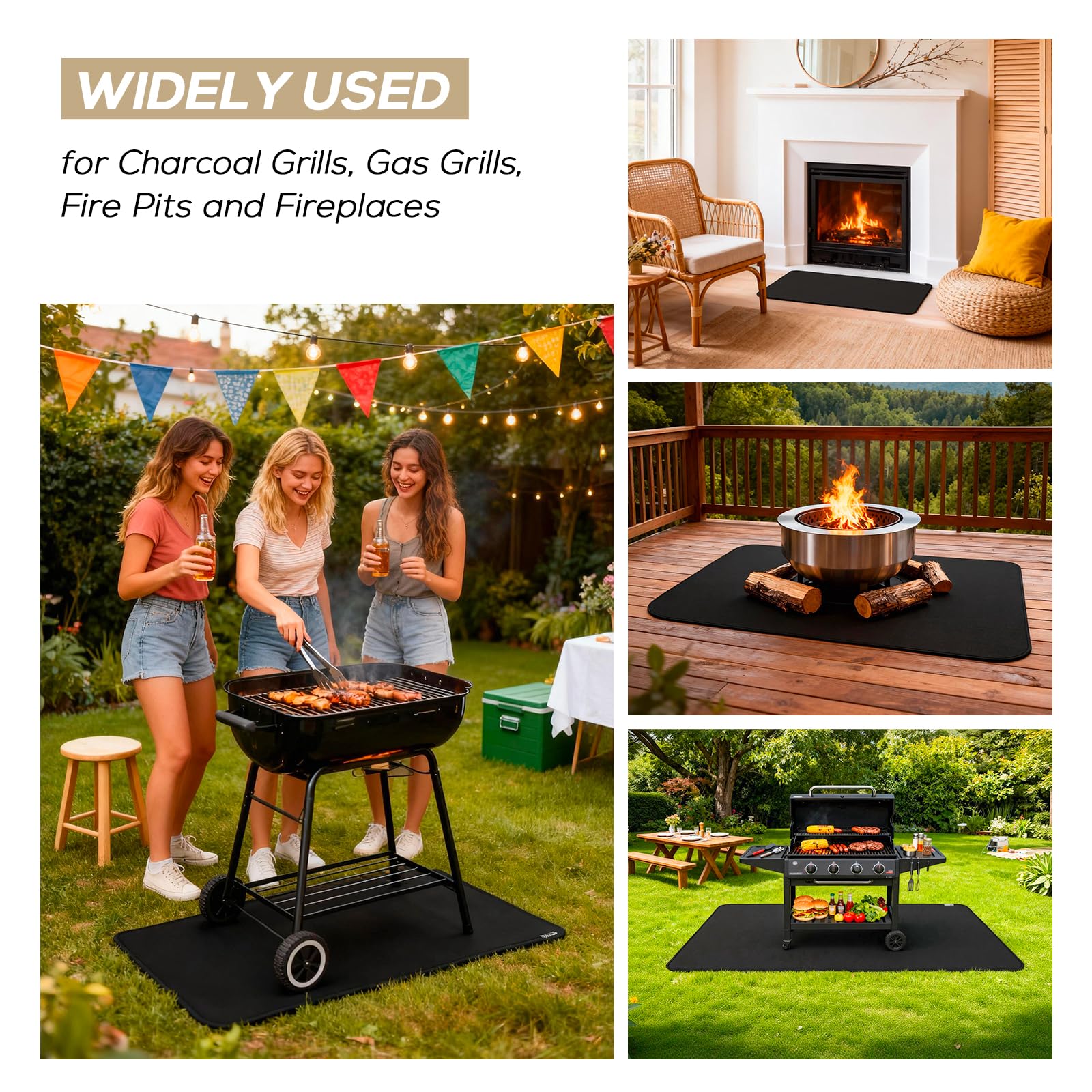 FIREWESS comparación de tamaño con parrilla común