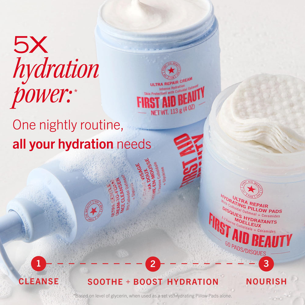 First Aid Beauty uso en rostro y cuerpo mostrando hidratación versátil