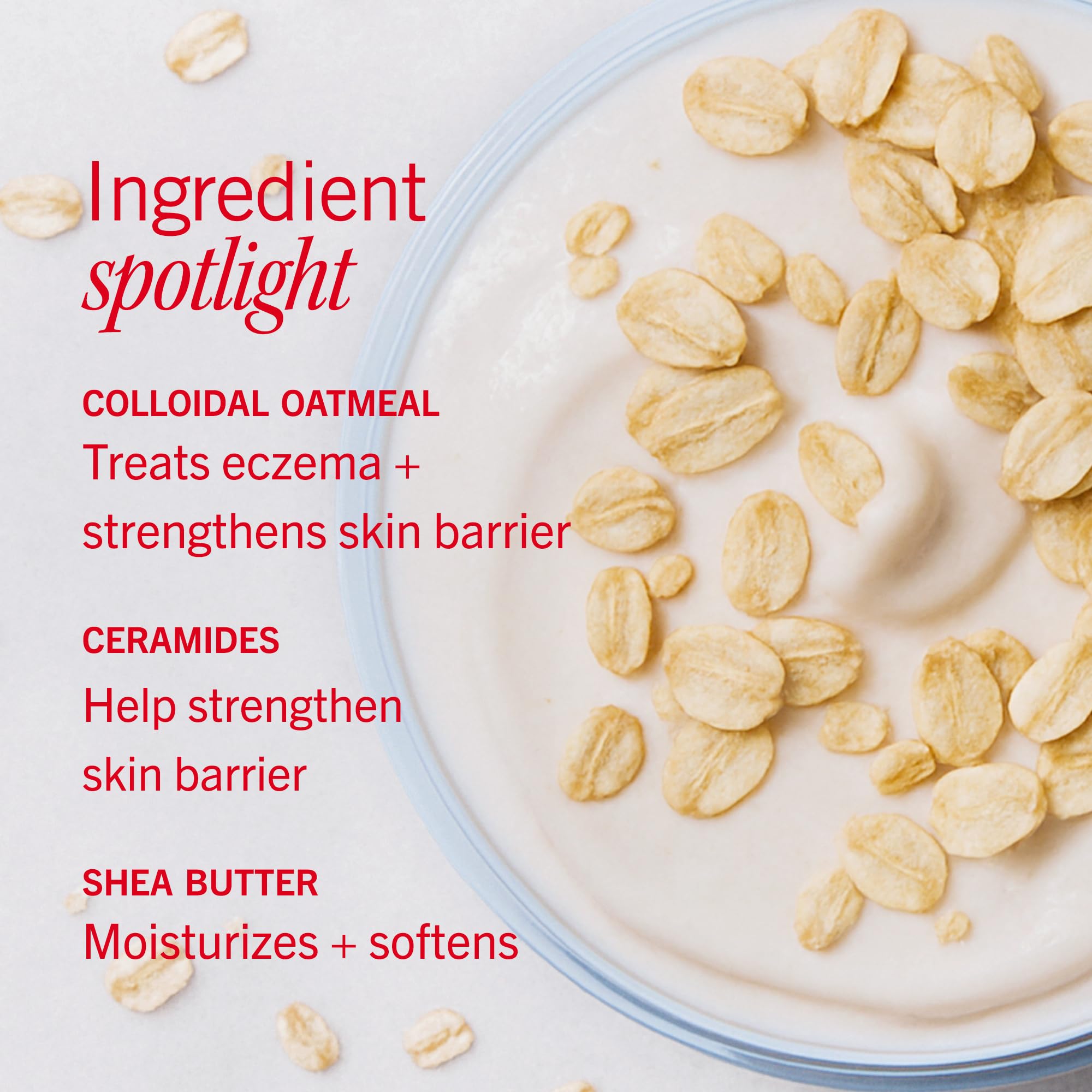 First Aid Beauty etiqueta con ingredientes destacando avena coloidal y ceramidas