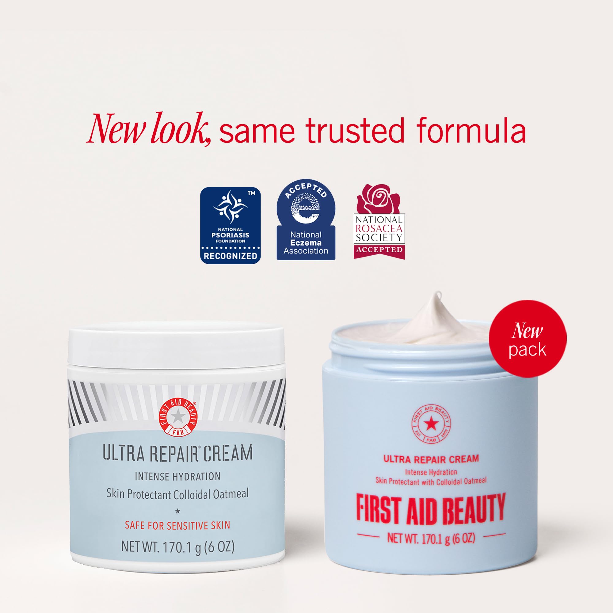 First Aid Beauty textura esponjosa en primer plano con absorción rápida