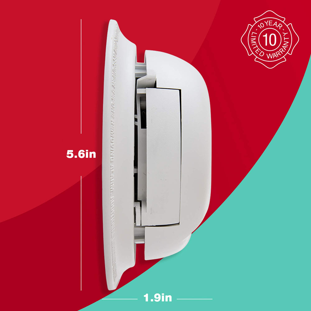 First Alert BRK packaging and contents showing three alarms for room-to-room coverage