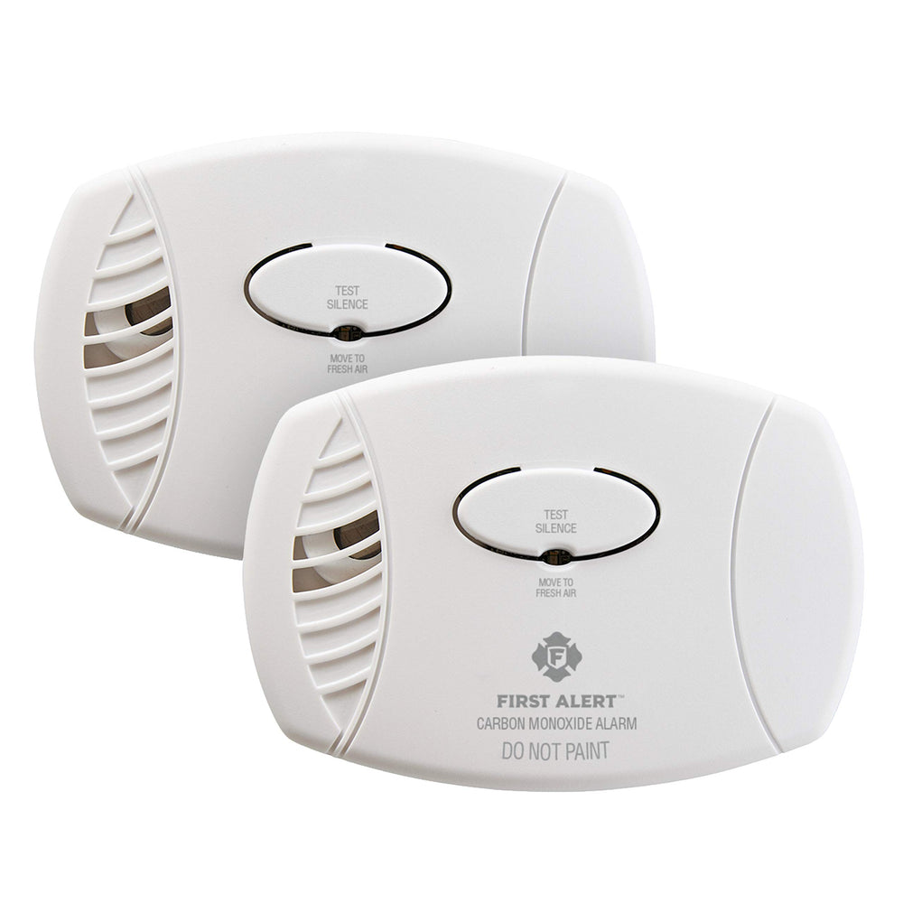 First Alert CO400 front view showing alarm and indicator lights for quick recognition