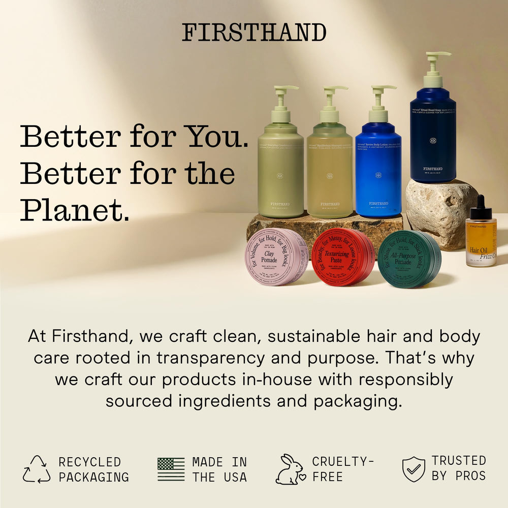 Firsthand embalaje sostenible en caja FSC y plástico reciclado, eco-friendly