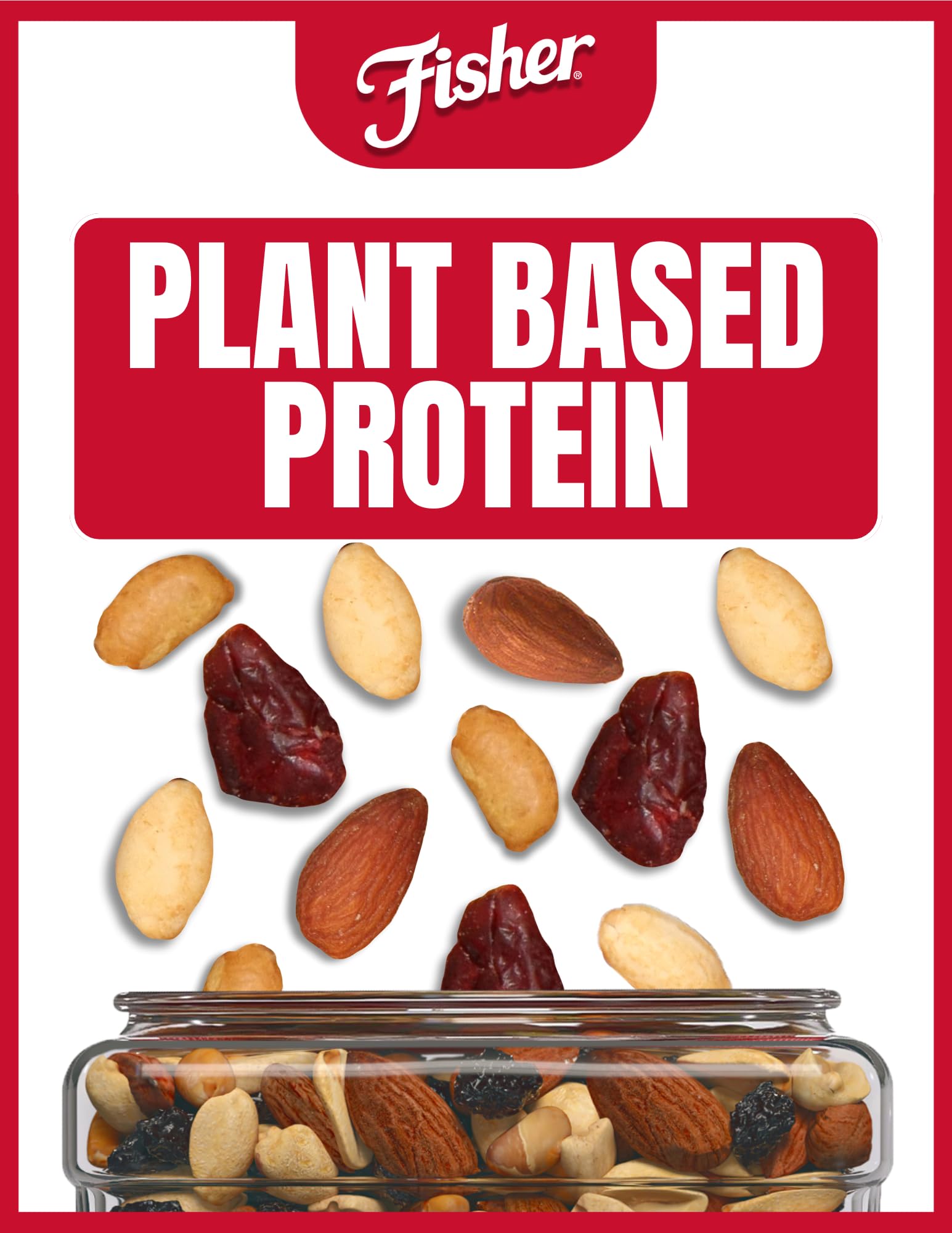 Fisher trail mix servido en un bowl, ideal para snack en casa u oficina