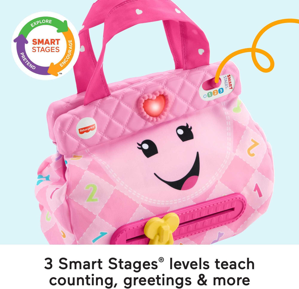 Fisher-Price accesorios del bolso: teléfono, espejo, tarjeta, llaves y pulsera para juego simbólico