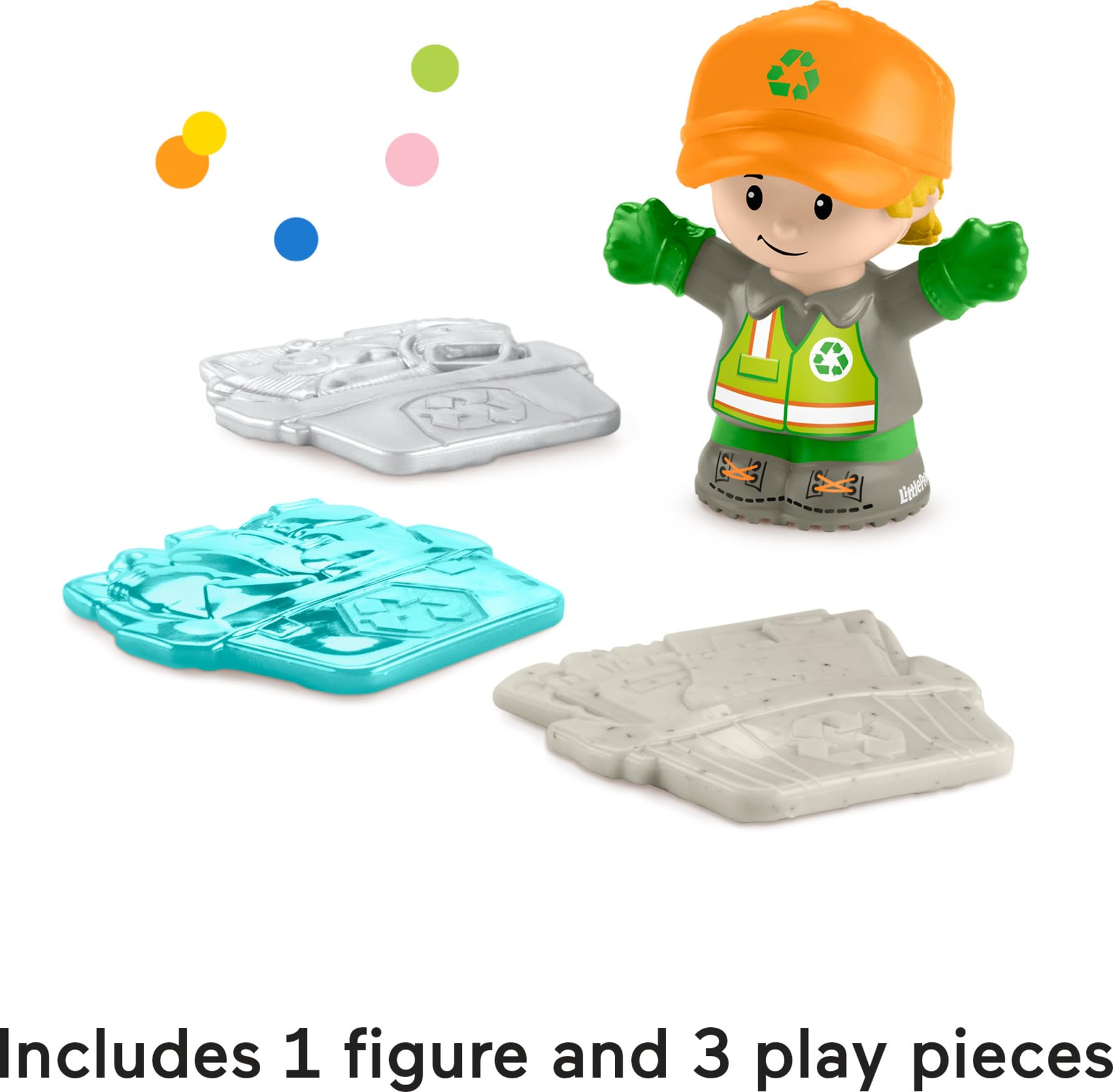 Fisher-Price camión en uso con niño empujando y activando sonidos