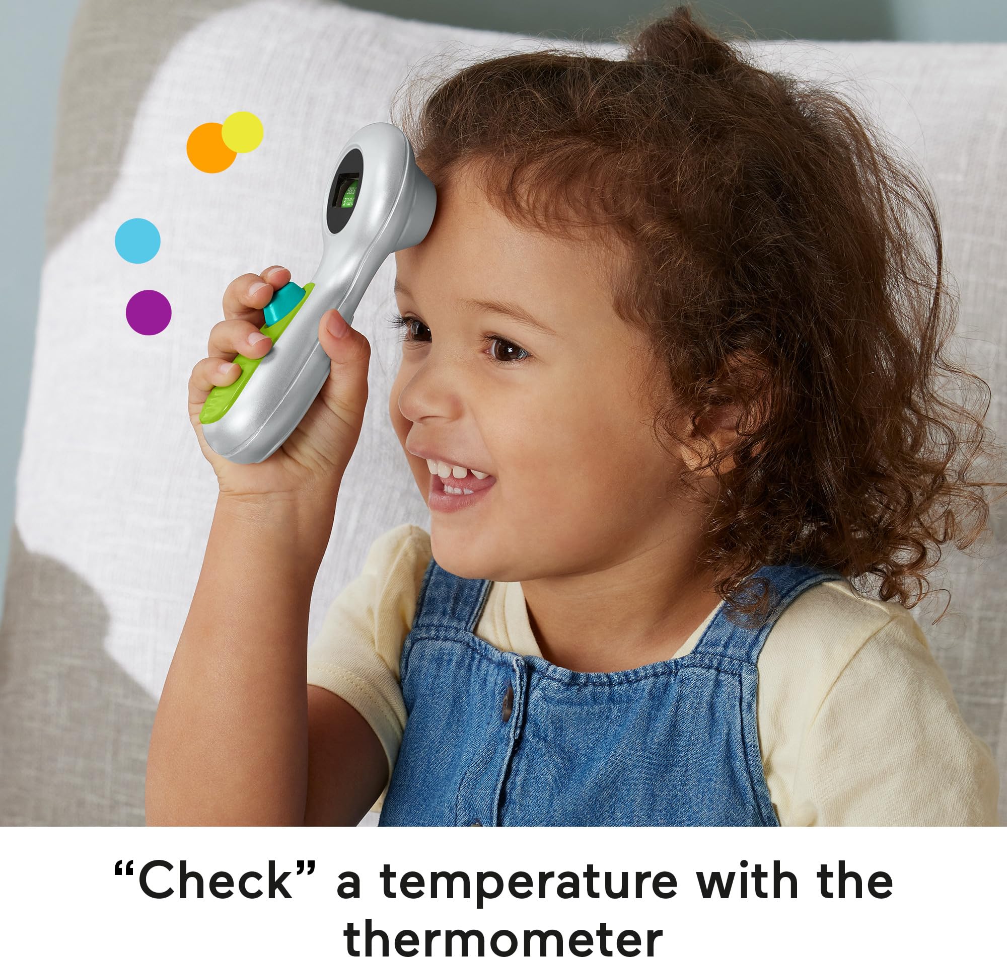 Fisher-Price detalle del estetoscopio que permite escuchar latidos imaginarios y mejorar la motricidad