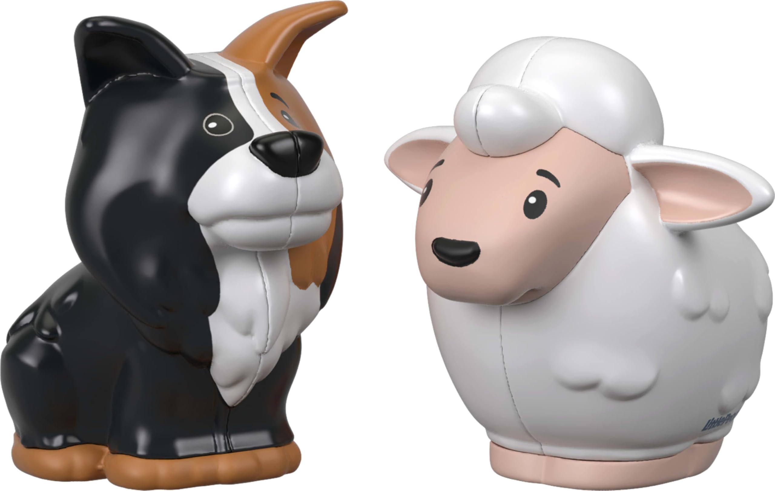Fisher-Price etiqueta del set con nombres de animales y beneficios educativos claros