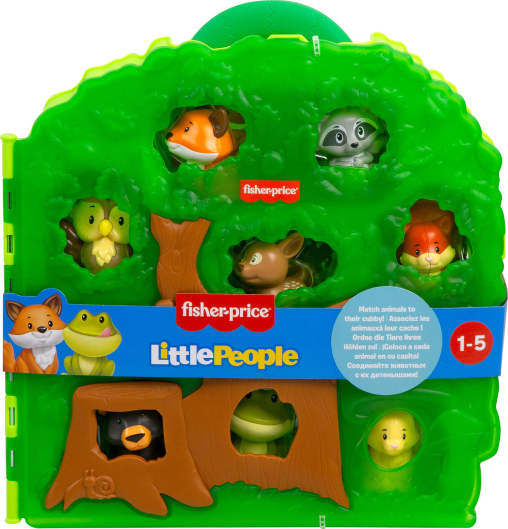 Fisher-Price escena de juego con maletín árbol creando historias imaginativas
