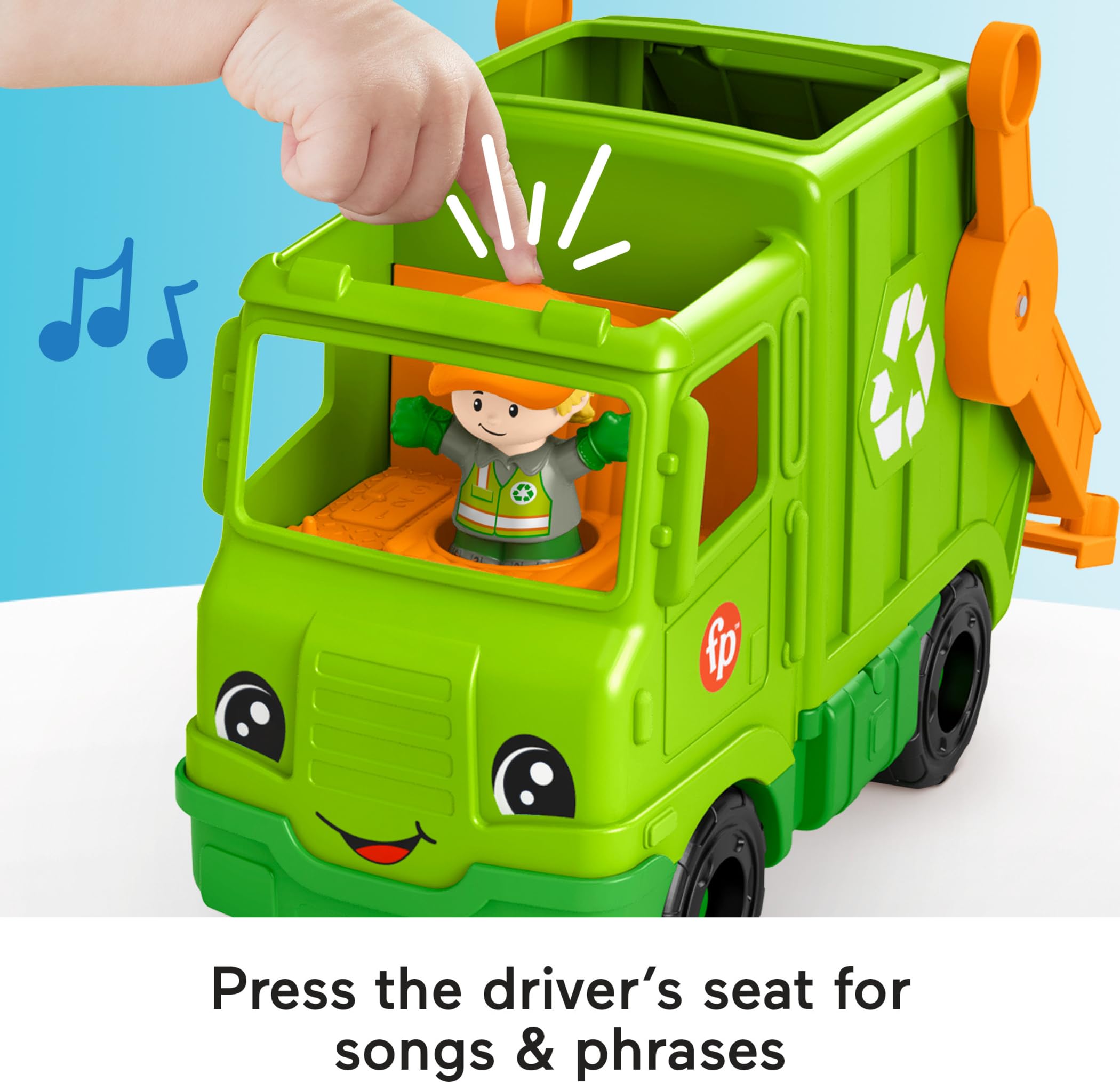 Fisher-Price piezas de basura de colores para clasificar y cargar