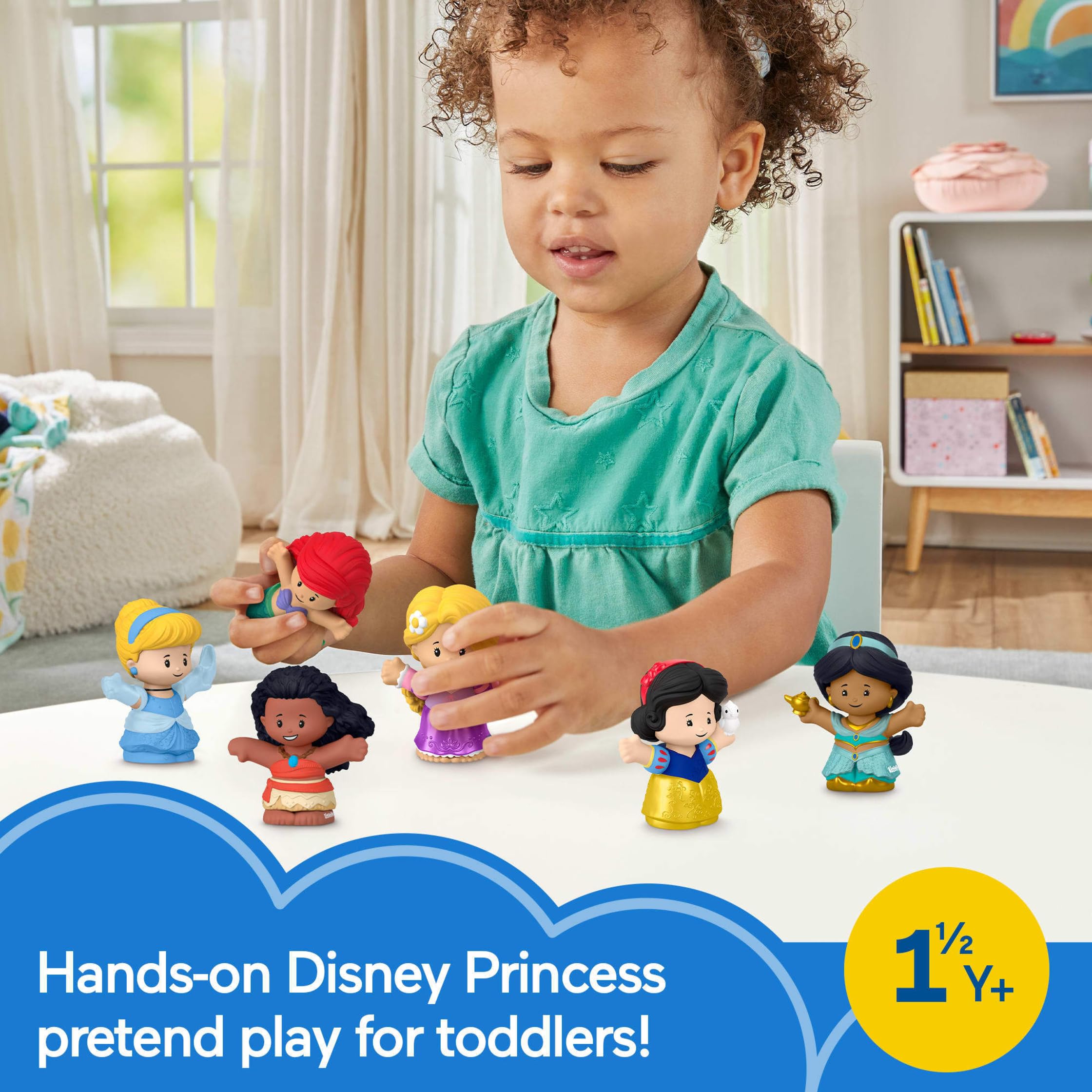Fisher-Price primer plano de una figura mostrando textura y pintura duradera