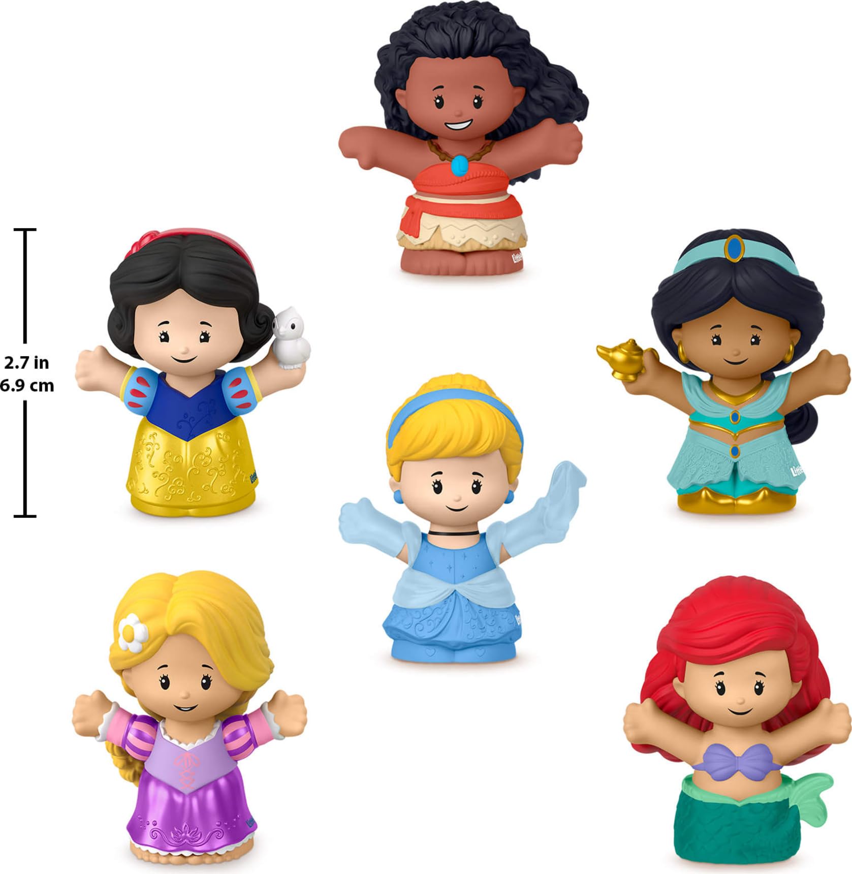 Fisher-Price princesas usadas en un playset ampliando la narración infantil