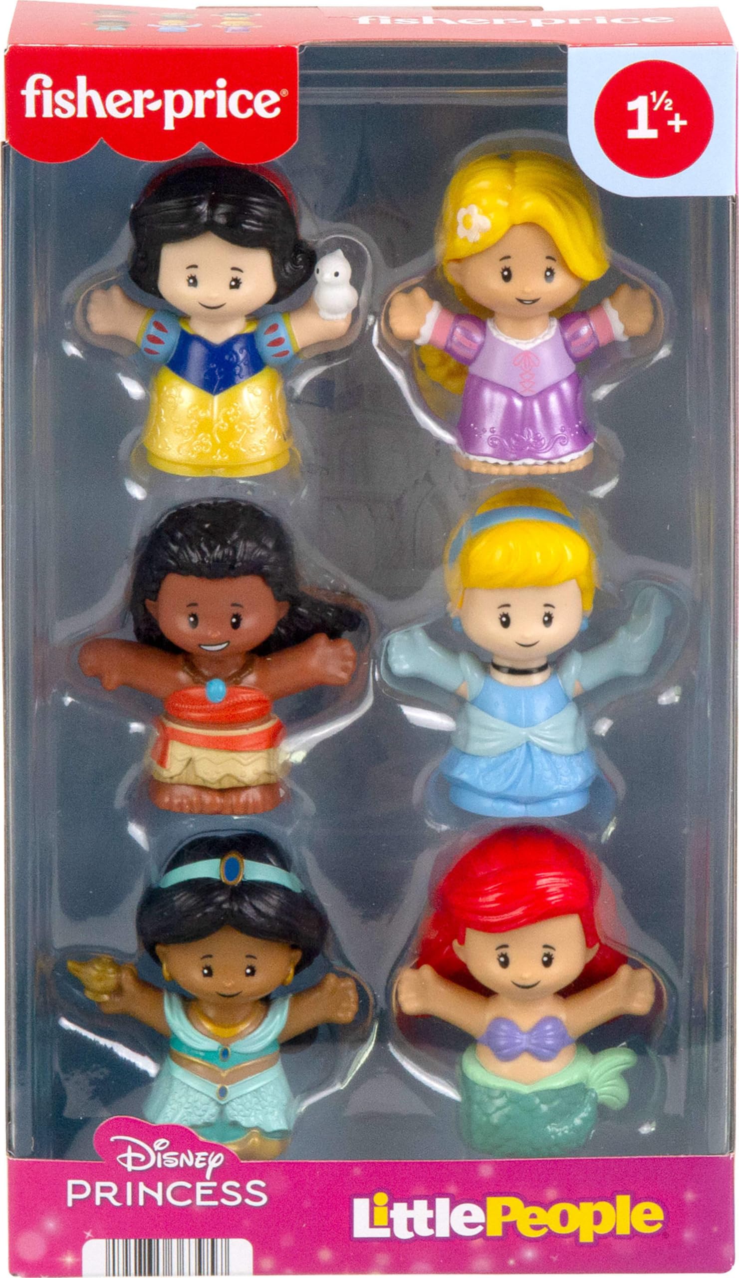 Fisher-Price niña jugando feliz con las princesas, fomentando imaginación