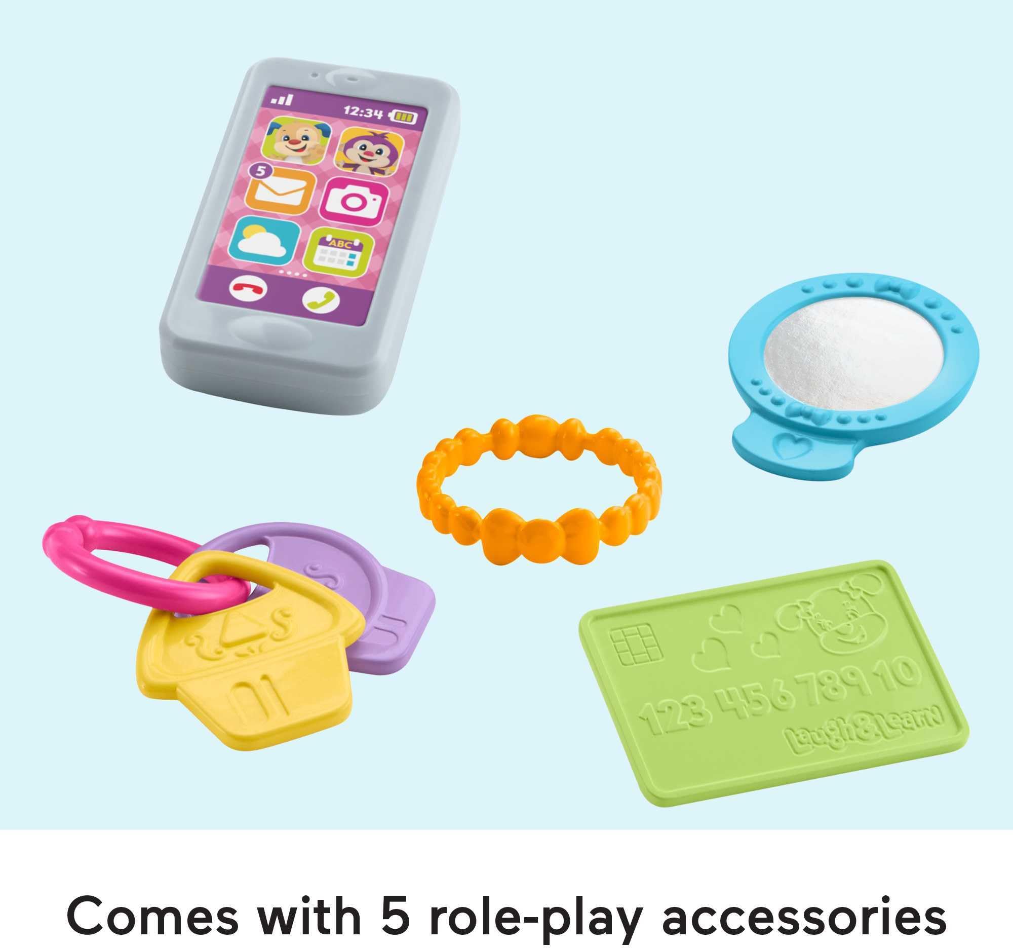Fisher-Price bolso junto a mano adulta mostrando tamaño y facilidad de transporte