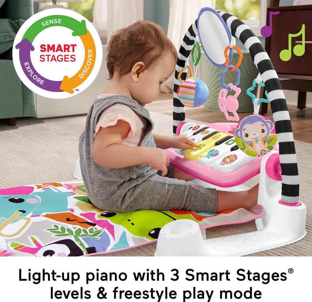 Fisher-Price textura del tapete suave y lavable, garantiza comodidad e higiene