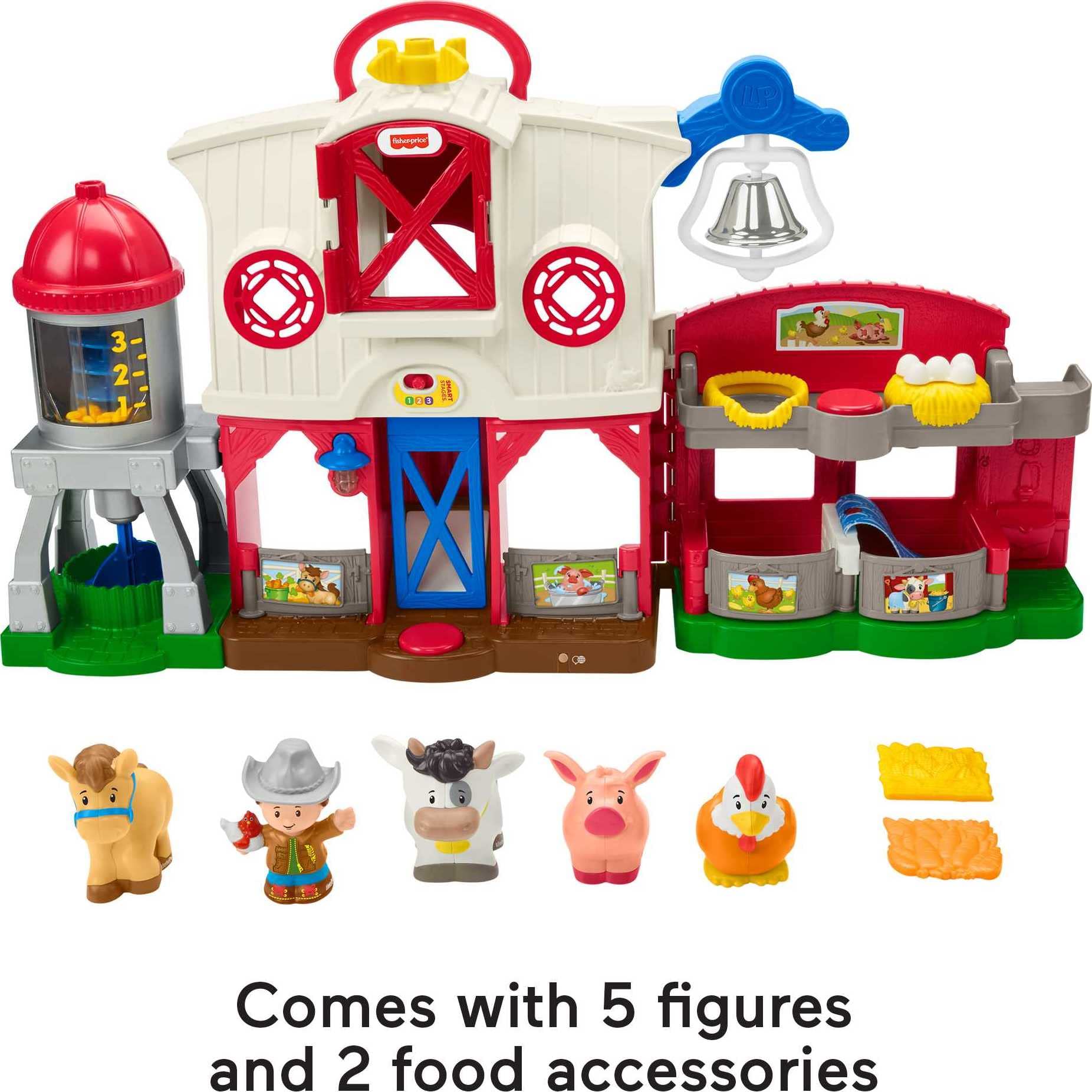 Fisher-Price juguete en manos de un bebé demostrando tamaño y facilidad de manejo