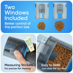 FISHNOSH mounted on aquarium rim demonstrating secure, tool-free installation