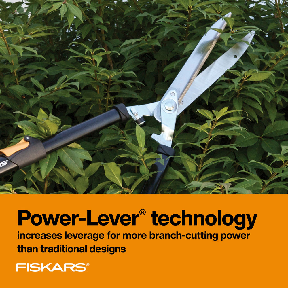 Fiskars 10-inch hardened steel blades close-up for long-lasting sharpness