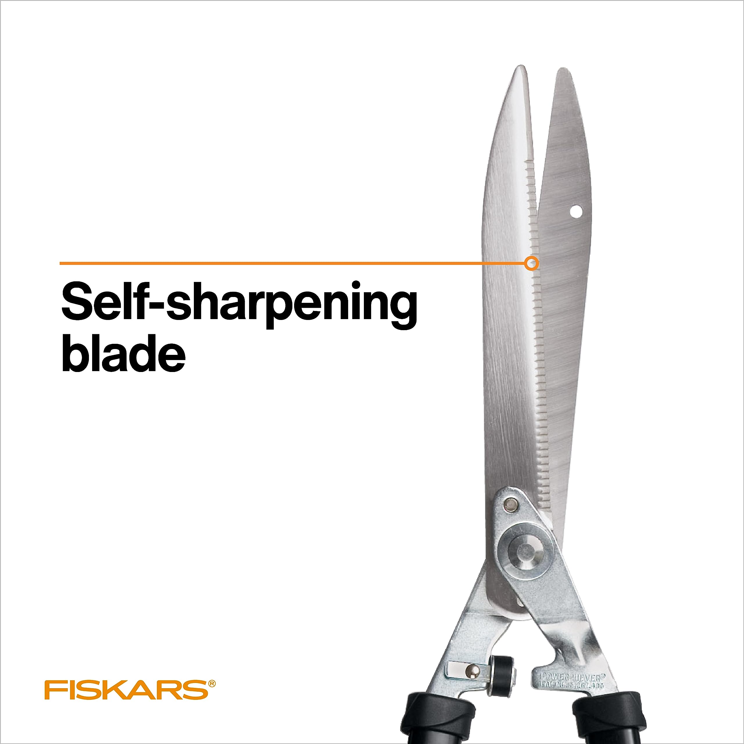 Fiskars hedge shears trimming a formal hedge for cleaner precise shaping