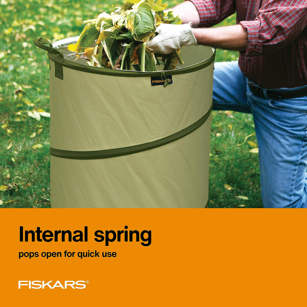 Fiskars bolsa plegada compacta guardada, ahorro de espacio para cobertizo