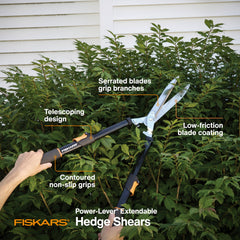 Fiskars serrated blade edge with low-friction coating to reduce gumming
