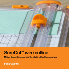 Fiskars TripleTrack rail detail demonstrating interlocked blade for straight cuts